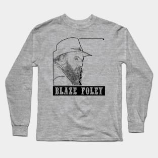 Blaze Foley // Black retro Long Sleeve T-Shirt